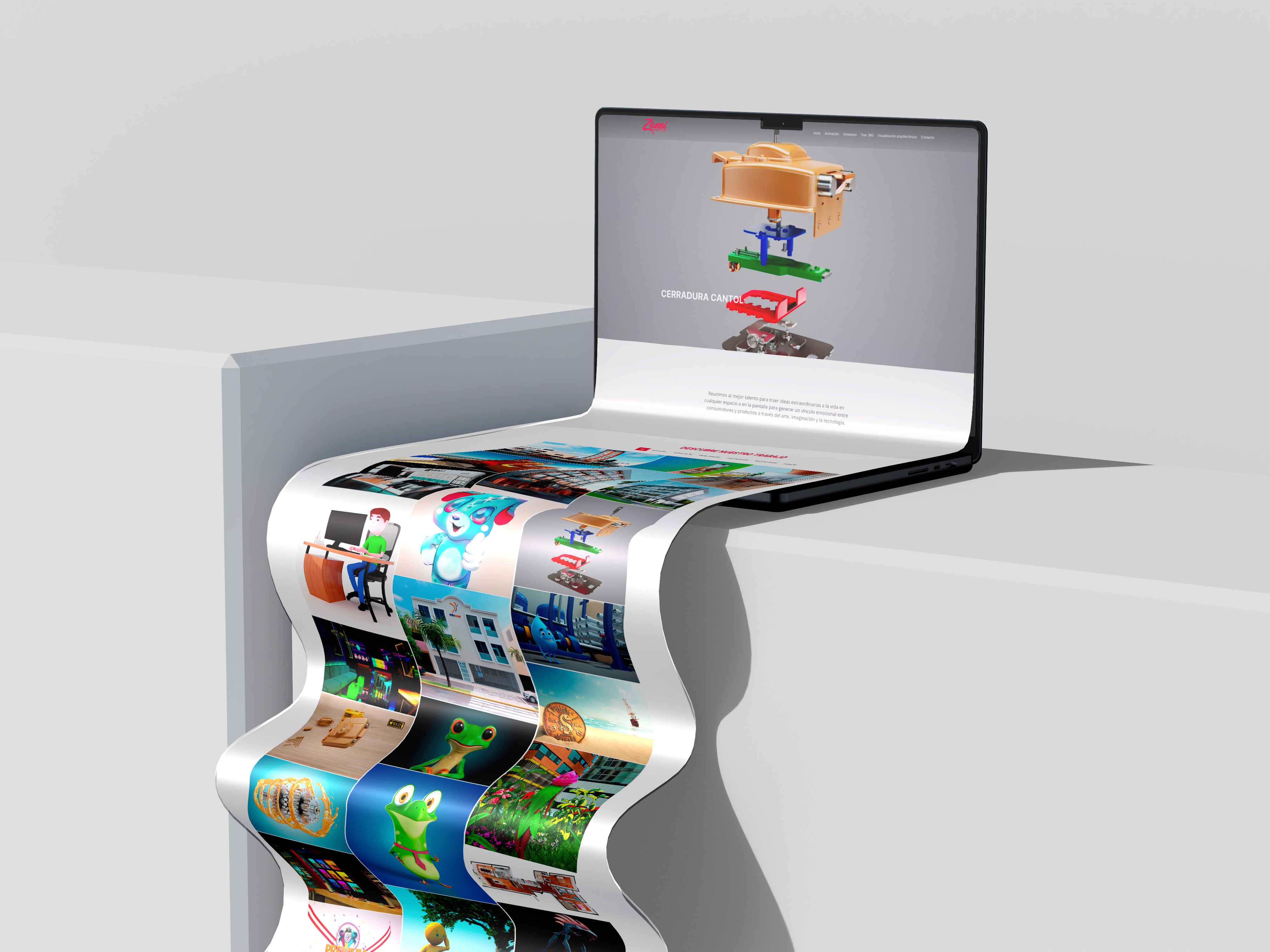 Laptop 3D Mockup Showcase